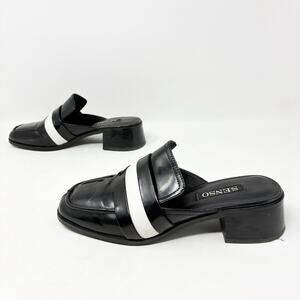 Senso Esther White Stripe Black Mule 38 (8)